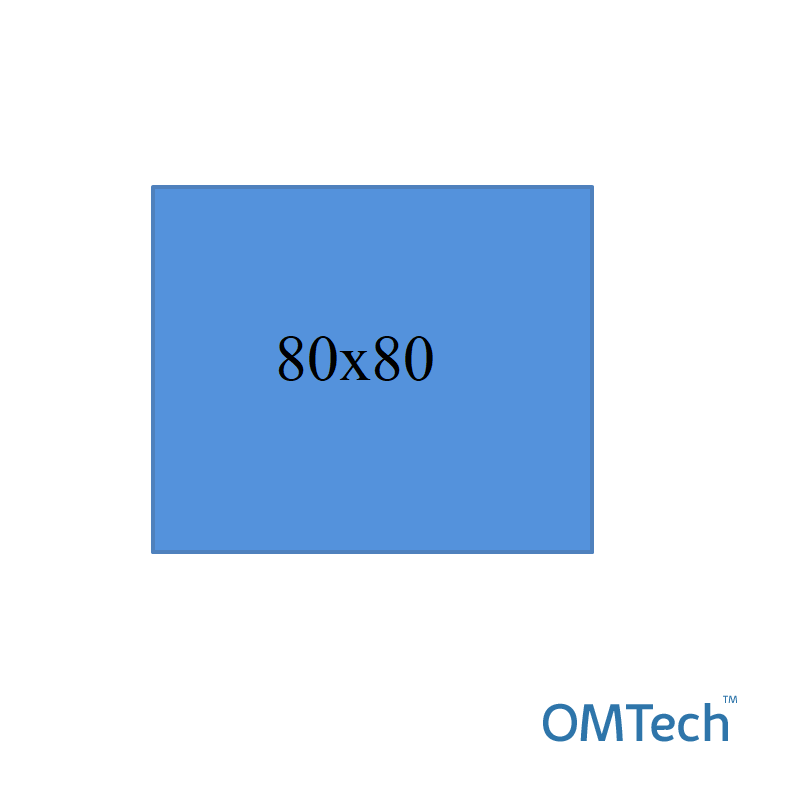 Покриття операційне OMTech™ 80 см х 80 см, (ламінований спанбонд - 56г/м2), стерильне